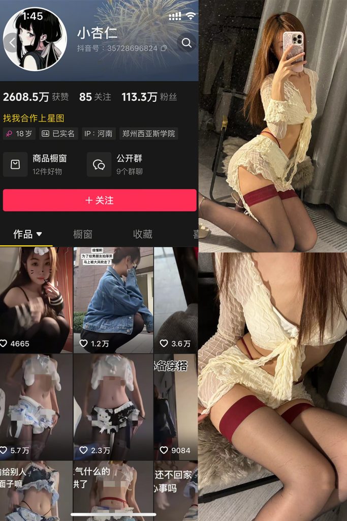 抖音 小杏仁 微密圈  NO.003 【53P2V】-草莓酱